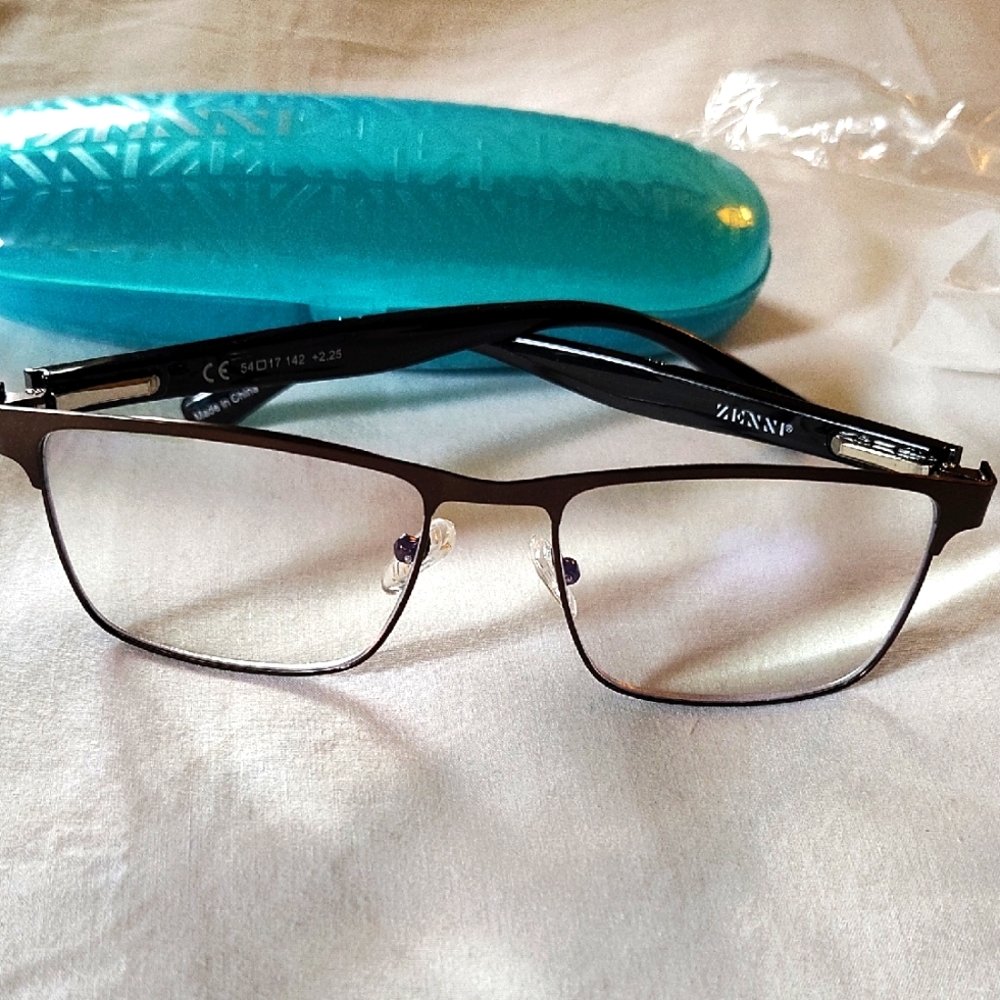 Zenni Black Eyeglasses with Case